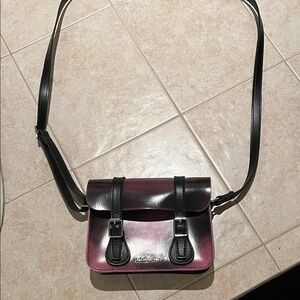 Dr. Martens Black and Purple Mini Bag
